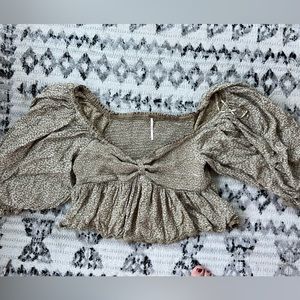 Free people babydoll crop top